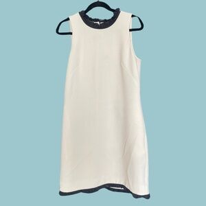 Black and White J. Crew Dress with Ruffle